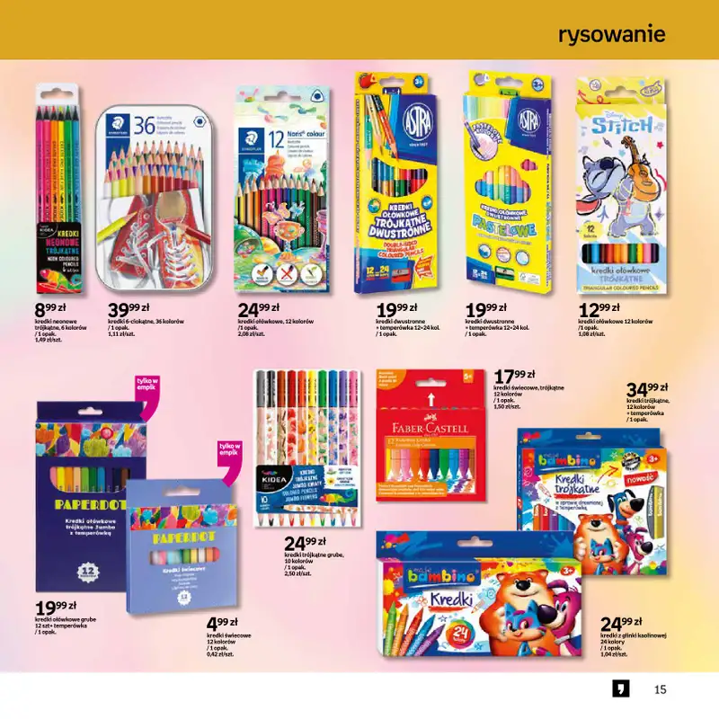 Empik - gazetka promocyjna Witaj w klubie wzorowo przygotowanych od środy 27.08 do wtorku 09.09 - strona 15