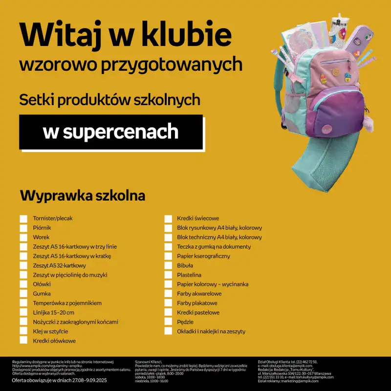 Empik - gazetka promocyjna Witaj w klubie wzorowo przygotowanych od środy 27.08 do wtorku 09.09 - strona 48