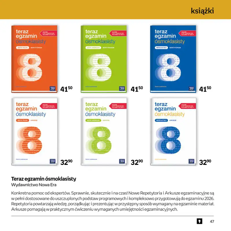 Empik - gazetka promocyjna Witaj w klubie wzorowo przygotowanych od środy 27.08 do wtorku 09.09 - strona 47