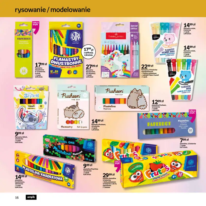 Empik - gazetka promocyjna Witaj w klubie wzorowo przygotowanych od środy 27.08 do wtorku 09.09 - strona 16