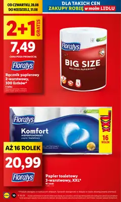 Lidl - gazetka promocyjna Oferta od czwartku od czwartku 28.08 do niedzieli 31.08 - strona 10