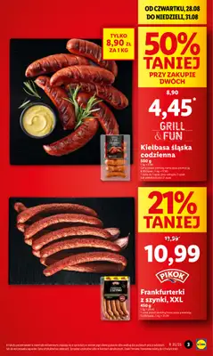Lidl - gazetka promocyjna Oferta od czwartku od czwartku 28.08 do niedzieli 31.08 - strona 3