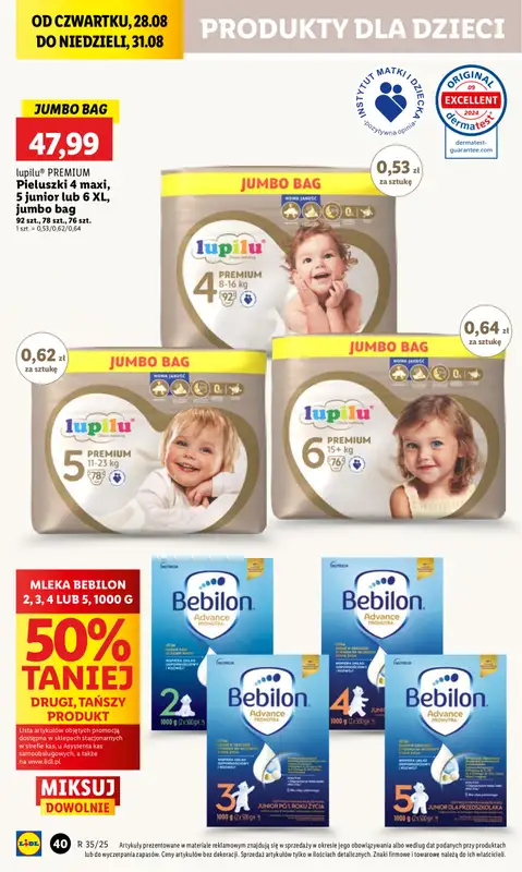 Lidl - gazetka promocyjna Oferta od czwartku od czwartku 28.08 do niedzieli 31.08 - strona 44
