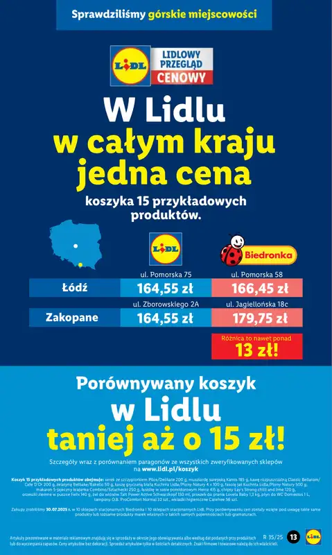 Lidl - gazetka promocyjna Oferta od czwartku od czwartku 28.08 do niedzieli 31.08 - strona 13