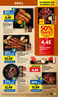Lidl - gazetka promocyjna Oferta od czwartku od czwartku 28.08 do niedzieli 31.08 - strona 23