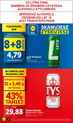 Lidl - gazetka promocyjna Oferta od czwartku od czwartku 28.08 do niedzieli 31.08 - strona 12