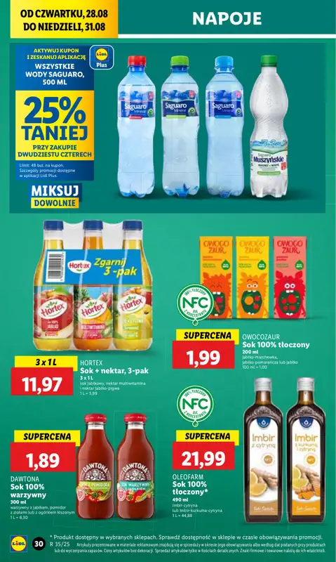 Lidl - gazetka promocyjna Oferta od czwartku od czwartku 28.08 do niedzieli 31.08 - strona 32