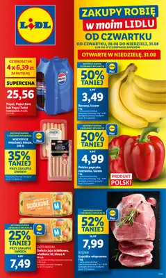 Lidl - gazetka promocyjna Oferta od czwartku od czwartku 28.08 do niedzieli 31.08