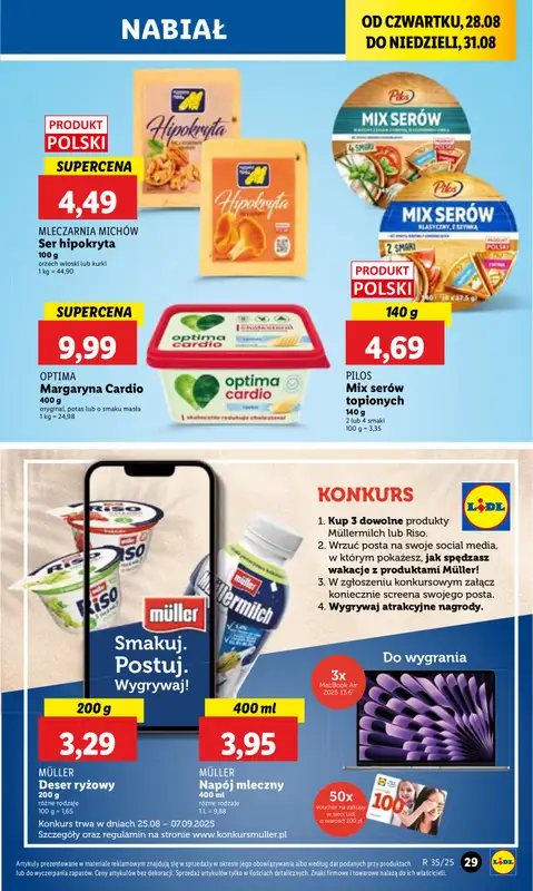 Lidl - gazetka promocyjna Oferta od czwartku od czwartku 28.08 do niedzieli 31.08 - strona 31