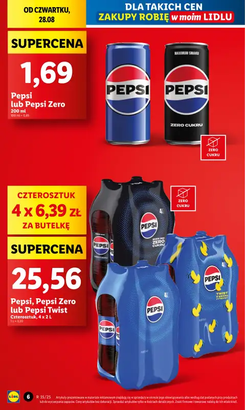 Lidl - gazetka promocyjna Oferta od czwartku od czwartku 28.08 do niedzieli 31.08 - strona 6