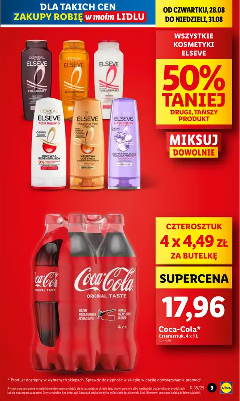 Lidl - gazetka promocyjna Oferta od czwartku od czwartku 28.08 do niedzieli 31.08 - strona 9