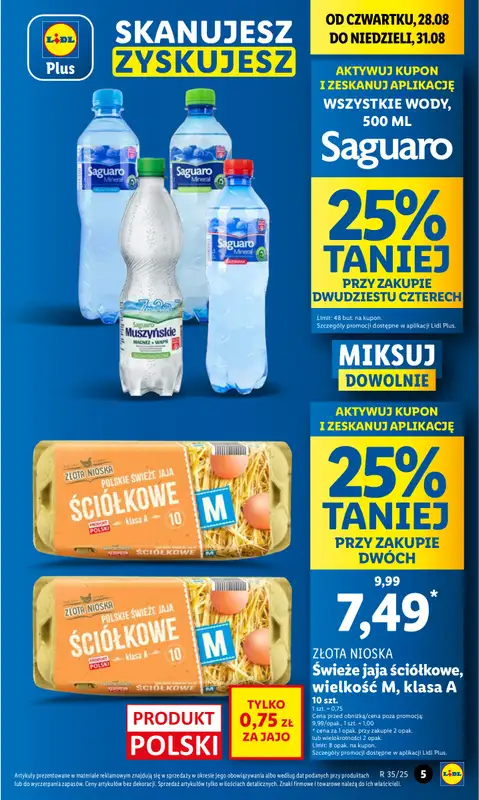 Lidl - gazetka promocyjna Oferta od czwartku od czwartku 28.08 do niedzieli 31.08 - strona 5