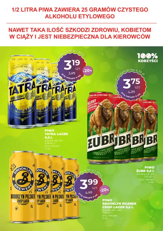 Duży Ben - gazetka promocyjna Gazetka piwna od środy 27.08 do wtorku 09.09 - strona 13