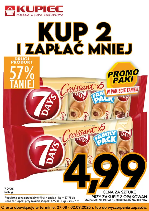 Kupiec - gazetka promocyjna Promopaki od środy 27.08 do wtorku 02.09 - strona 2