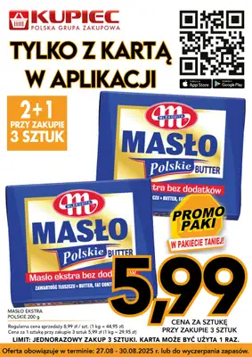 Kupiec - gazetka promocyjna Promopaki od środy 27.08 do wtorku 02.09