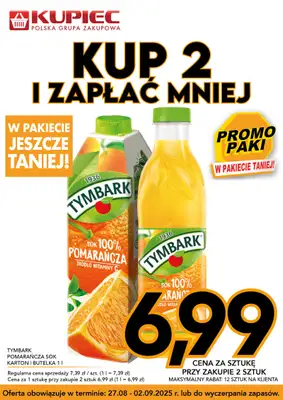 Kupiec - gazetka promocyjna Promopaki od środy 27.08 do wtorku 02.09 - strona 15