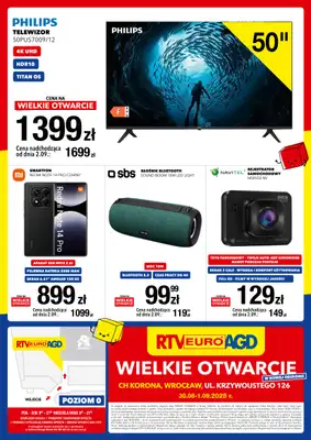 RTV EURO AGD - gazetka promocyjna WIELKIE OTWARCIE! WROCŁAW od soboty 30.08 do poniedziałku 01.09 - strona 8 RTV EURO AGD - gazetka promocyjna WIELKIE OTWARCIE! WROCŁAW od soboty 30.08 do poniedziałku 01.09 - strona 8