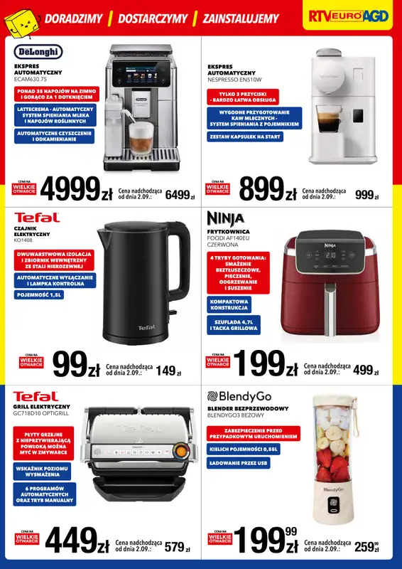 RTV EURO AGD - gazetka promocyjna WIELKIE OTWARCIE! WROCŁAW od soboty 30.08 do poniedziałku 01.09 - strona 5