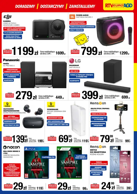 RTV EURO AGD - gazetka promocyjna WIELKIE OTWARCIE! WROCŁAW od soboty 30.08 do poniedziałku 01.09 - strona 3