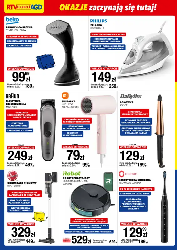 RTV EURO AGD - gazetka promocyjna WIELKIE OTWARCIE! WROCŁAW od soboty 30.08 do poniedziałku 01.09 - strona 6