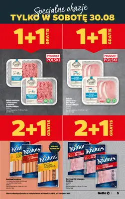 Netto - gazetka promocyjna Polanica Zdrój, ul. Zdrojowa 91D - otwarcie już w CZWARTEK 28.08 od czwartku 28.08 do niedzieli 31.08 - strona 5