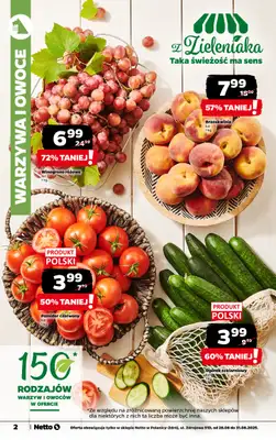 Netto - gazetka promocyjna Polanica Zdrój, ul. Zdrojowa 91D - otwarcie już w CZWARTEK 28.08 od czwartku 28.08 do niedzieli 31.08 - strona 2