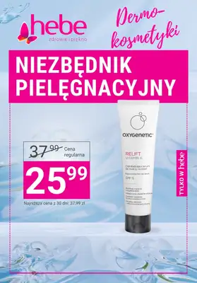 Hebe - gazetka promocyjna Niezbędnik pielęgnacyjny - DERMOKOSMETYKI od środy 27.08 do niedzieli 07.09 Hebe - gazetka promocyjna Niezbędnik pielęgnacyjny - DERMOKOSMETYKI od środy 27.08 do niedzieli 07.09