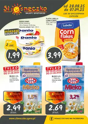 Słoneczko - gazetka promocyjna Gazetka od czwartku 28.08 do niedzieli 07.09 Słoneczko - gazetka promocyjna Gazetka od czwartku 28.08 do niedzieli 07.09