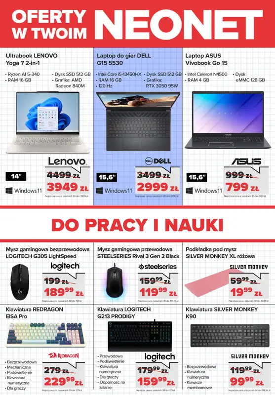 NEONET - gazetka promocyjna Wracamy do szkoły - TOP OFERTY! od czwartku 28.08 do środy 10.09 - strona 3