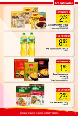 Delikatesy Piotruś Pan - gazetka promocyjna Gazetka od czwartku 28.08 do soboty 06.09 - strona 15