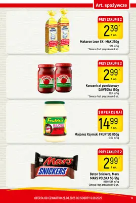 Delikatesy Piotruś Pan - gazetka promocyjna Gazetka od czwartku 28.08 do soboty 06.09 - strona 13