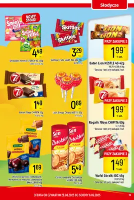 Delikatesy Piotruś Pan - gazetka promocyjna Gazetka od czwartku 28.08 do soboty 06.09 - strona 19