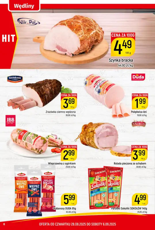 Delikatesy Piotruś Pan - gazetka promocyjna Gazetka od czwartku 28.08 do soboty 06.09 - strona 6