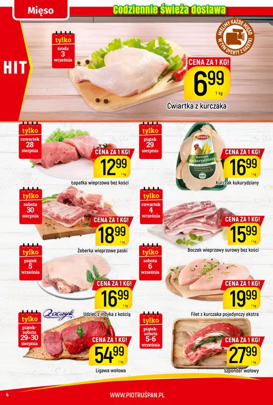 Delikatesy Piotruś Pan - gazetka promocyjna Gazetka od czwartku 28.08 do soboty 06.09 - strona 4