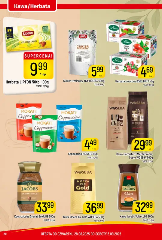 Delikatesy Piotruś Pan - gazetka promocyjna Gazetka od czwartku 28.08 do soboty 06.09 - strona 20