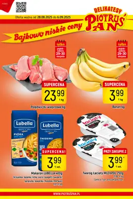 Delikatesy Piotruś Pan - gazetka promocyjna Gazetka od czwartku 28.08 do soboty 06.09