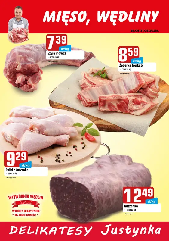 Delikatesy Justynka - gazetka promocyjna Plakaty promocyjne od czwartku 28.08 do niedzieli 31.08 - strona 2