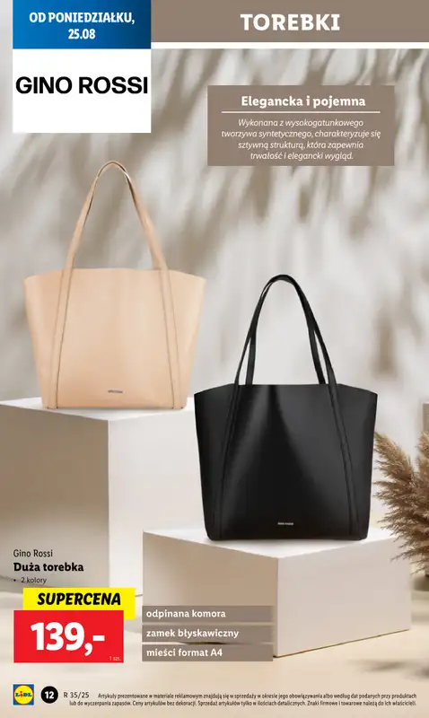 Lidl - gazetka promocyjna Katalog od poniedziałku 25.08 do niedzieli 31.08 - strona 12