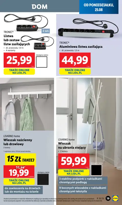 Lidl - gazetka promocyjna Katalog od poniedziałku 25.08 do niedzieli 31.08 - strona 21