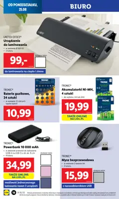 Lidl - gazetka promocyjna Katalog od poniedziałku 25.08 do niedzieli 31.08 - strona 20