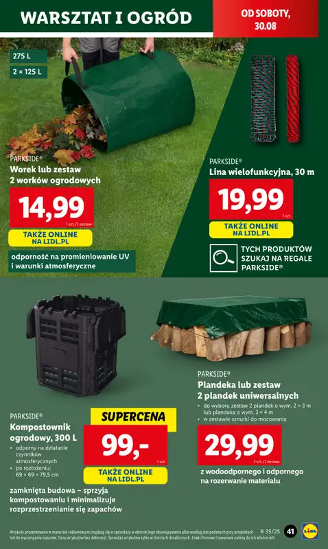 Lidl - gazetka promocyjna Katalog od poniedziałku 25.08 do niedzieli 31.08 - strona 47
