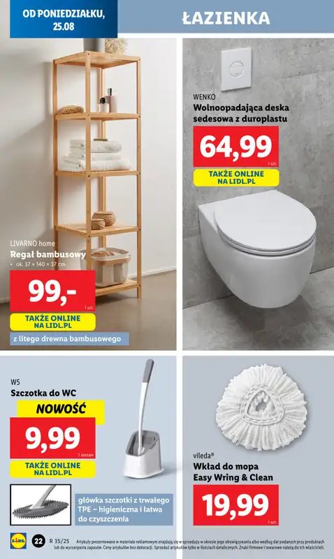 Lidl - gazetka promocyjna Katalog od poniedziałku 25.08 do niedzieli 31.08 - strona 24