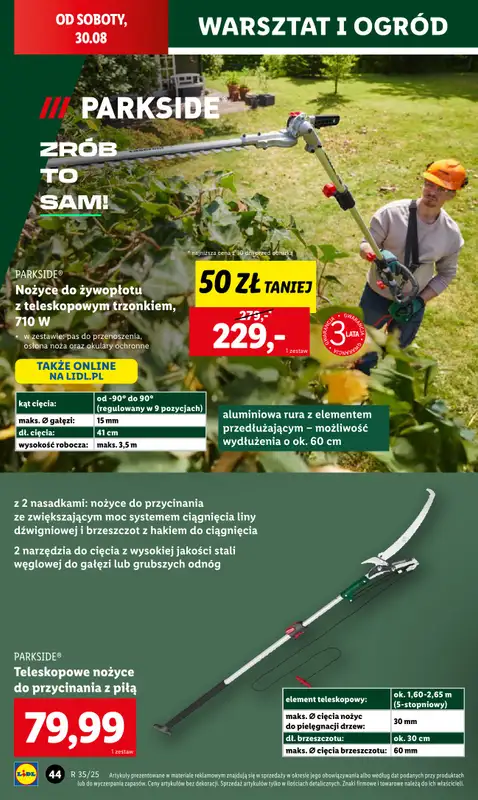 Lidl - gazetka promocyjna Katalog od poniedziałku 25.08 do niedzieli 31.08 - strona 50