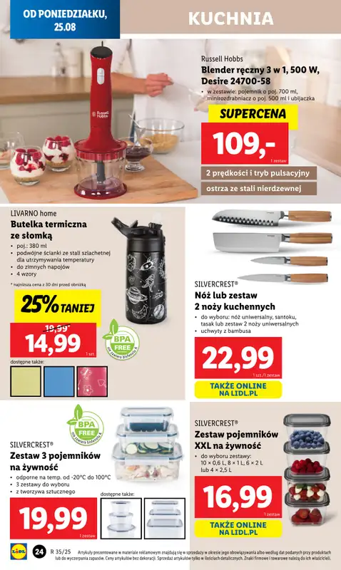 Lidl - gazetka promocyjna Katalog od poniedziałku 25.08 do niedzieli 31.08 - strona 26