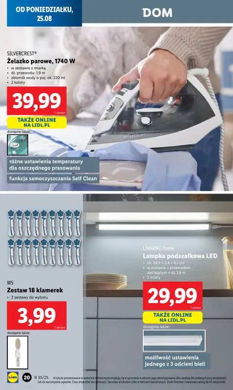 Lidl - gazetka promocyjna Katalog od poniedziałku 25.08 do niedzieli 31.08 - strona 22