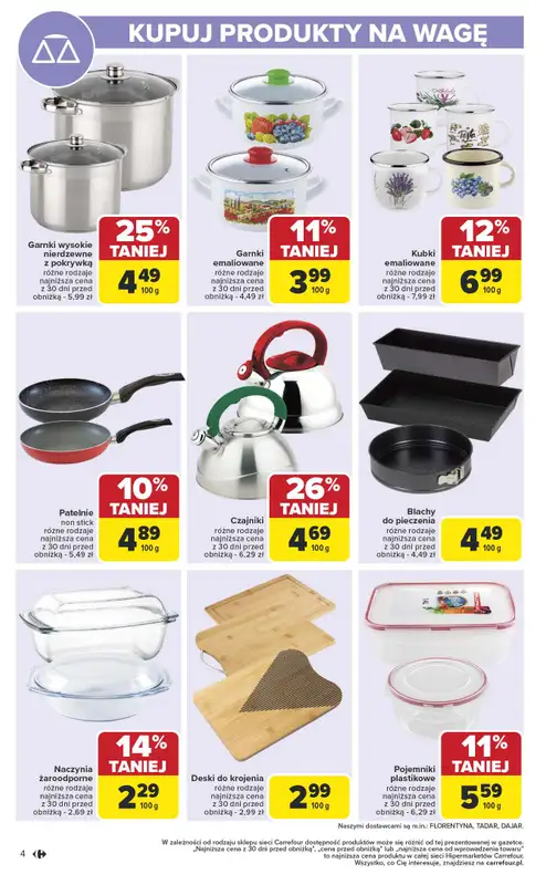 Carrefour - gazetka promocyjna Gazetka Łap super okazje od czwartku od czwartku 28.08 do środy 10.09 - strona 4