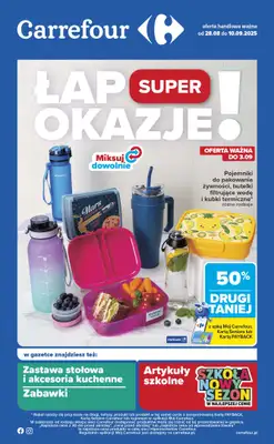 Carrefour - gazetka promocyjna Gazetka Łap super okazje od czwartku od czwartku 28.08 do środy 10.09