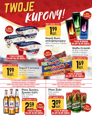 Społem Częstochowa - gazetka promocyjna Plakaty promocyjne od czwartku 04.09 do piątku 10.10