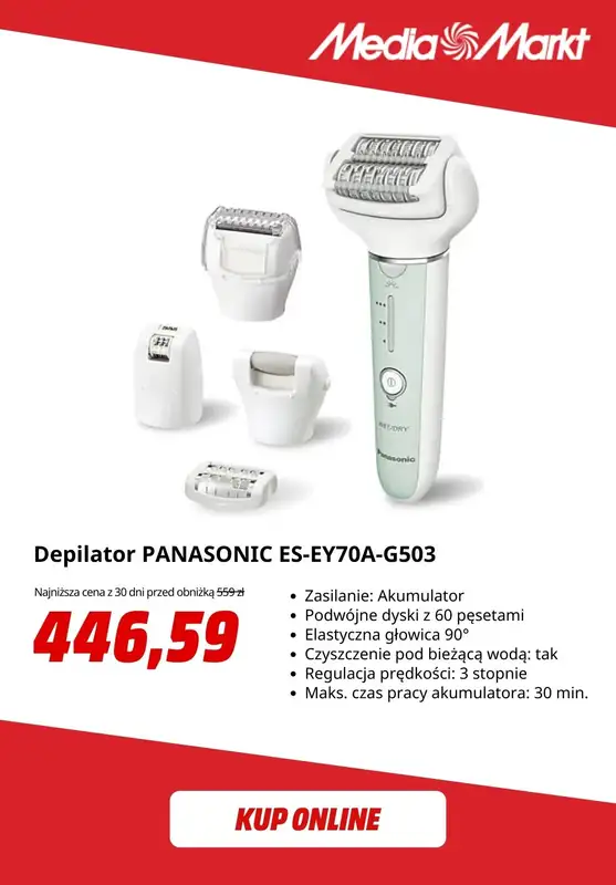 Media Markt - gazetka promocyjna -20% na pielęgnację z Panasonic od piątku 29.08 do czwartku 04.09 - strona 7