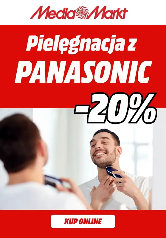 Media Markt - gazetka promocyjna -20% na pielęgnację z Panasonic od piątku 29.08 do czwartku 04.09